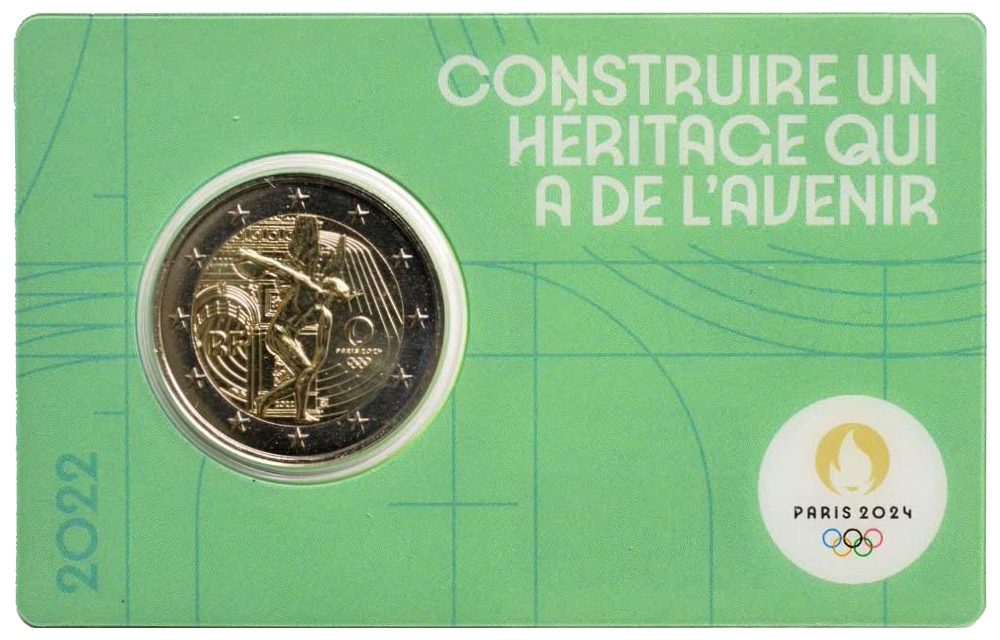 Otra imagen de 2 euros conmemorativa Juegos Olímpicos de Verano París 2024 - Lanzamiento de disco